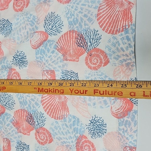 Emily Daniels Linen Blend Top Seashells Sz Large - Picture 7 of 11